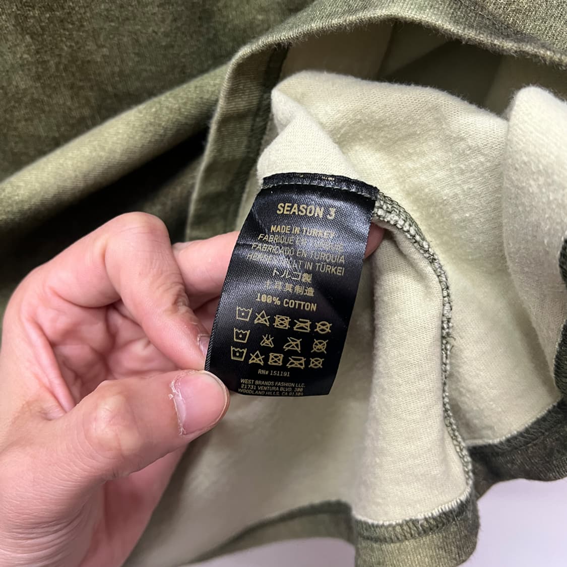 Yeezy Season 3 이지 시즌3 오버사이즈 카모 반팔티 S 상품이미지4