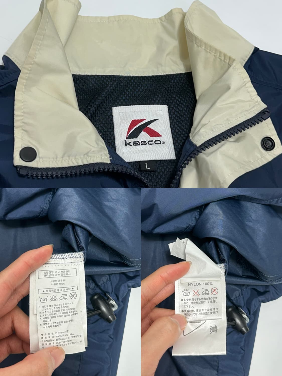 Kasco 빈티지 집업 반팔 바람막이 상품이미지9