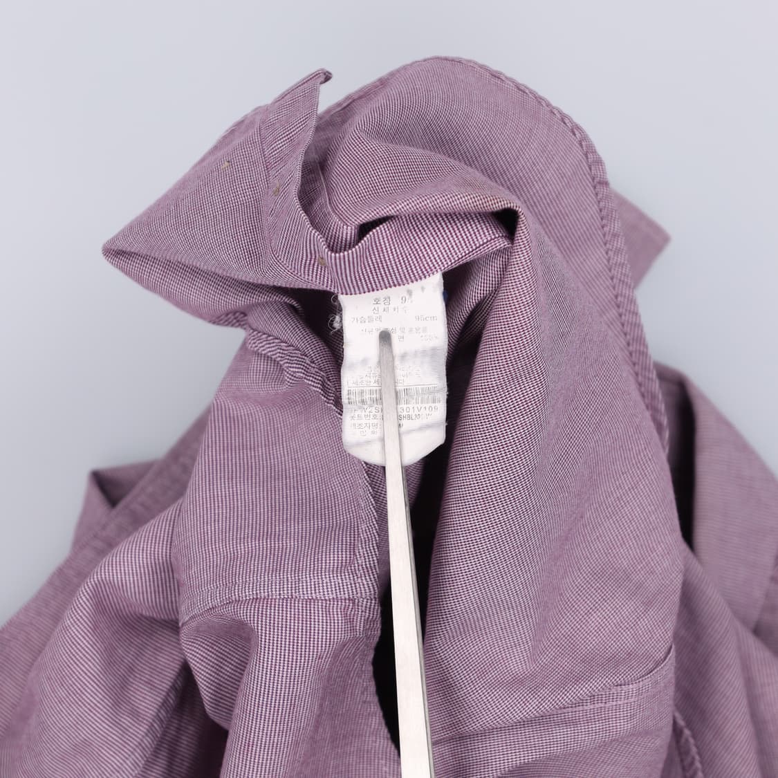 95 닥스 프리미엄 잔체크 고급 셔츠 남방 4103 상품이미지7