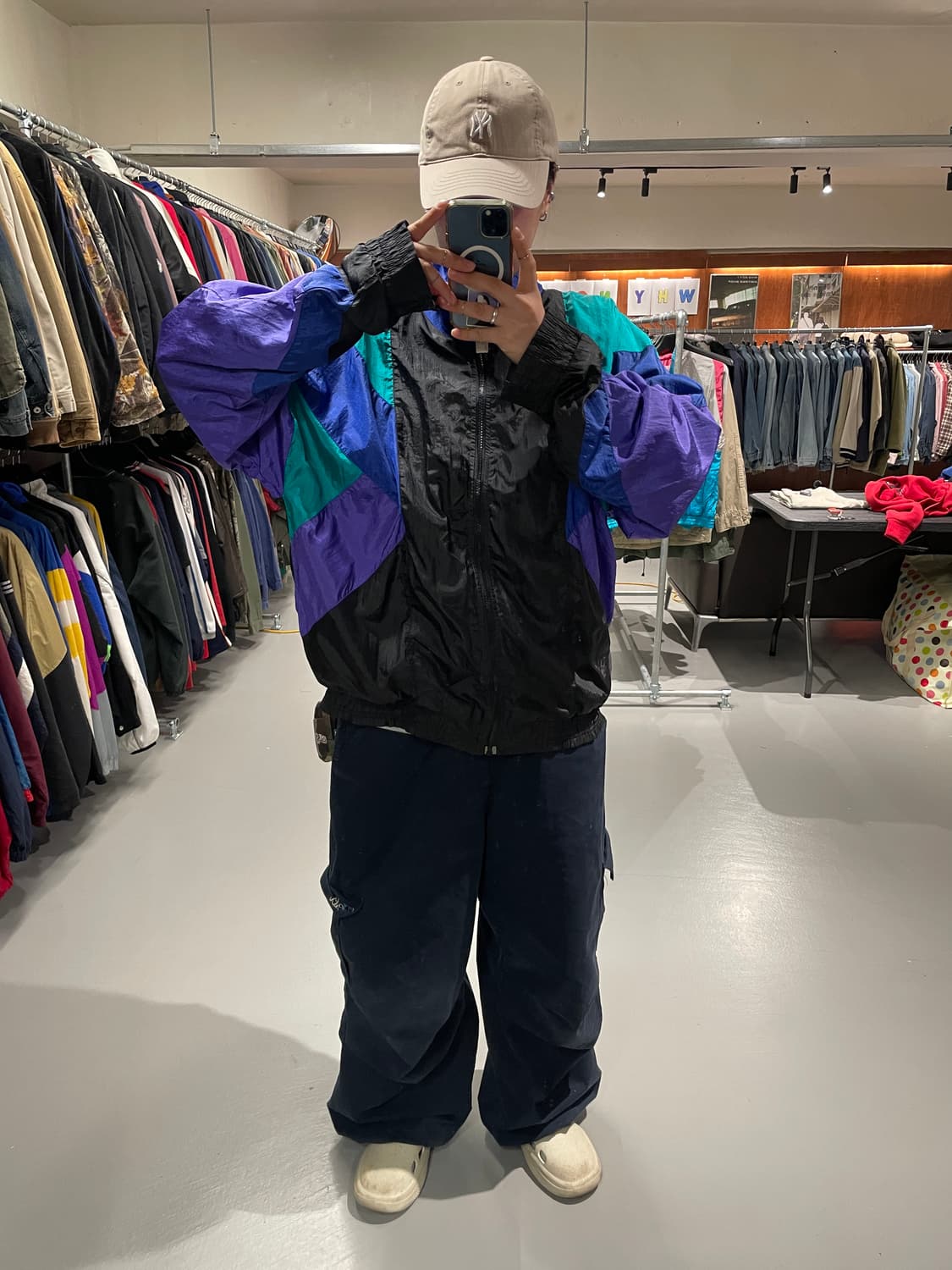 90‘s 빈티지 올드스쿨 바람막이 자켓   상품이미지4