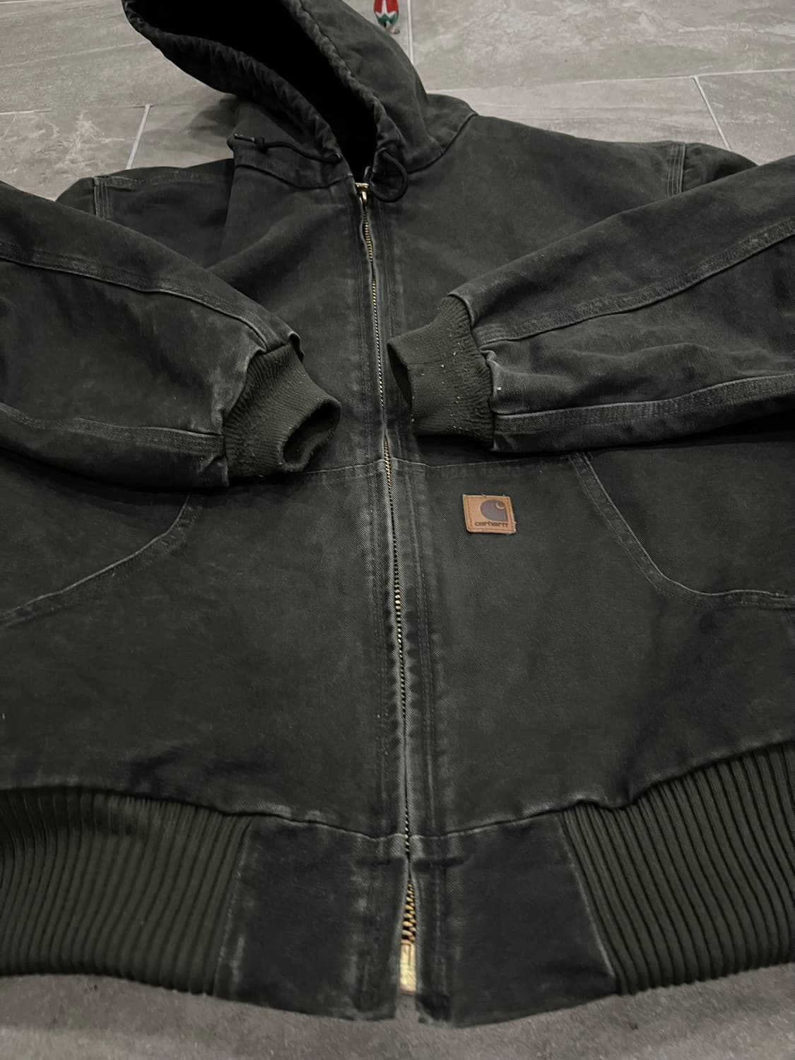 (XL) 칼하트 후드 덕 액티브 자켓 J130 MOS 모스그린 상품이미지6