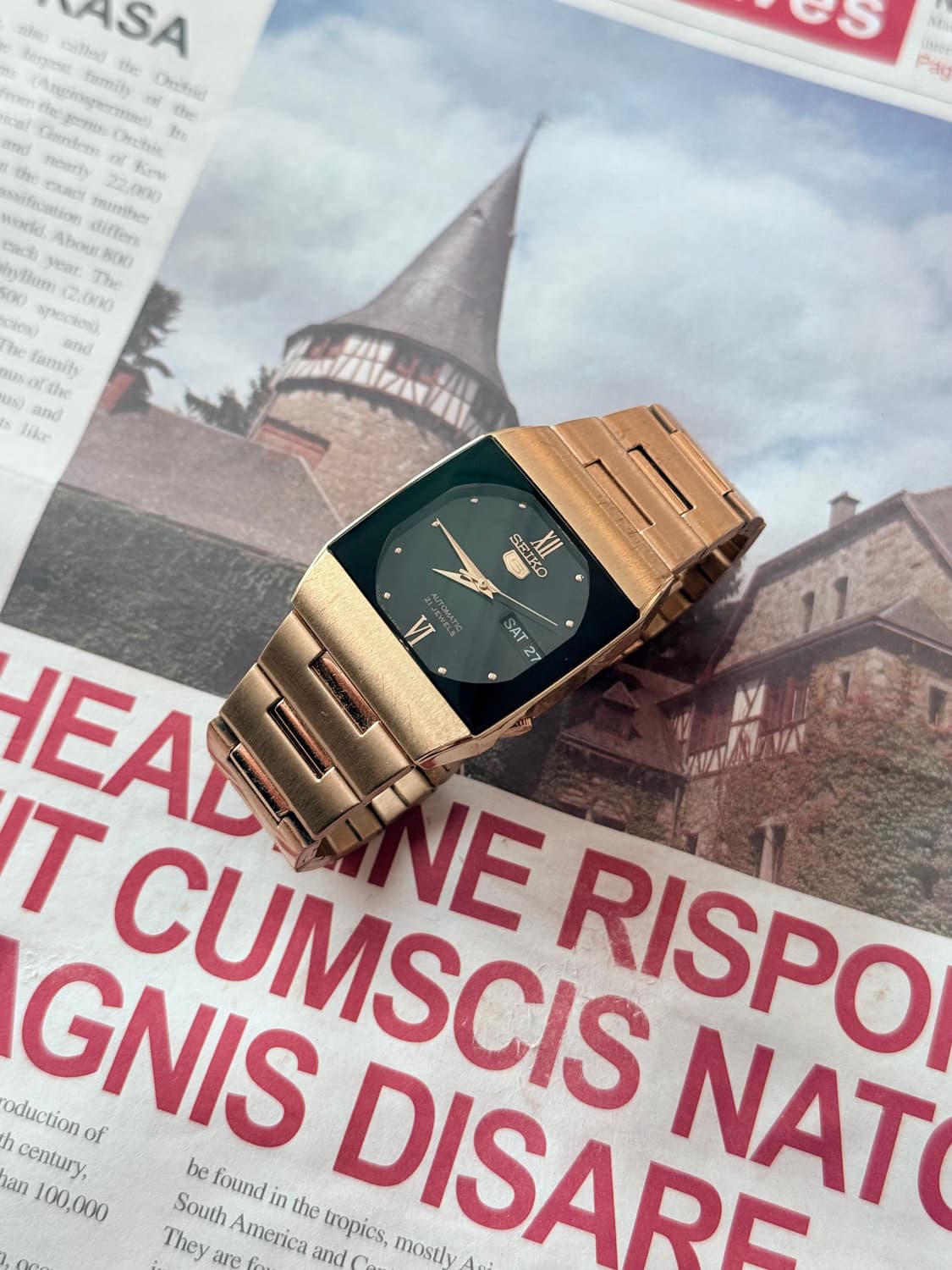 세이코 Seiko 스퀘어 골드 오토매틱 상품이미지2