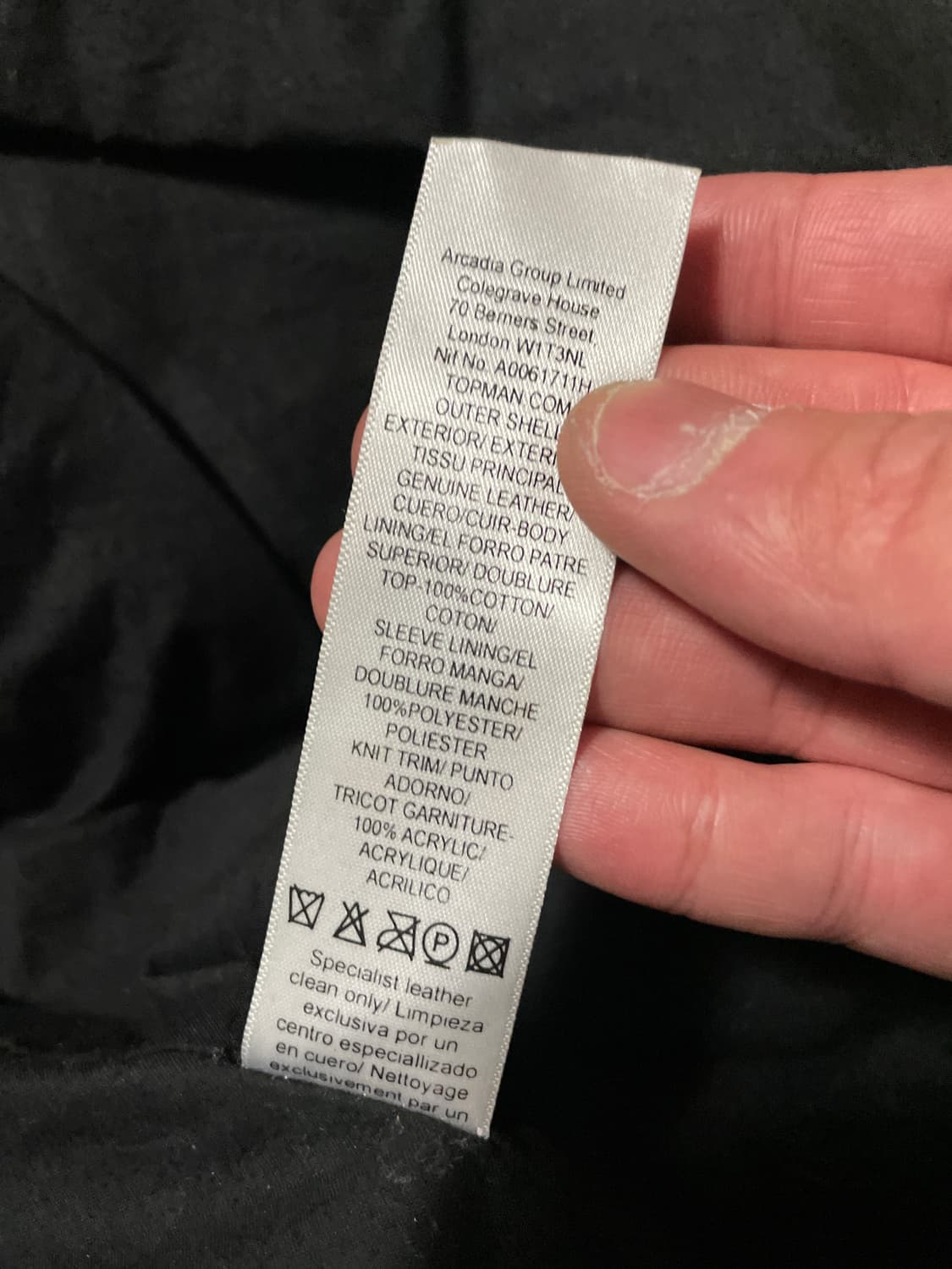 TOPMAN 웨스턴 무드 램스킨 양가죽 G-1 레더 자켓 상품이미지8