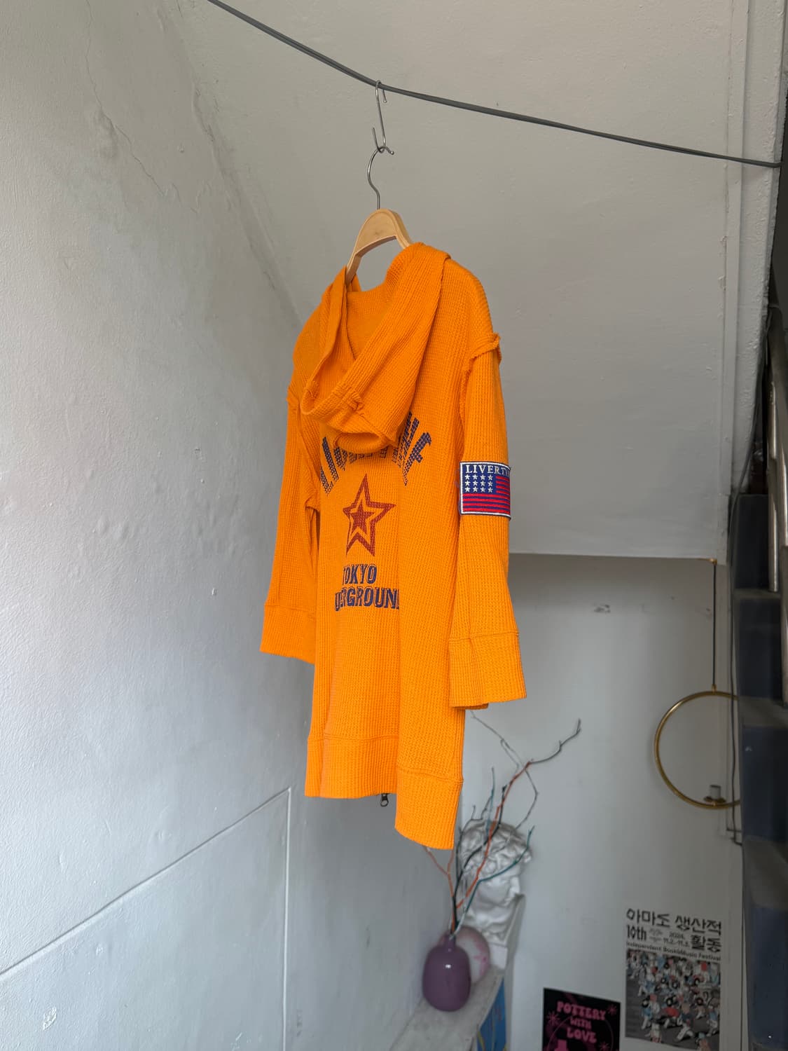 와플 7부 오렌지 2way 후드집업 상품이미지7