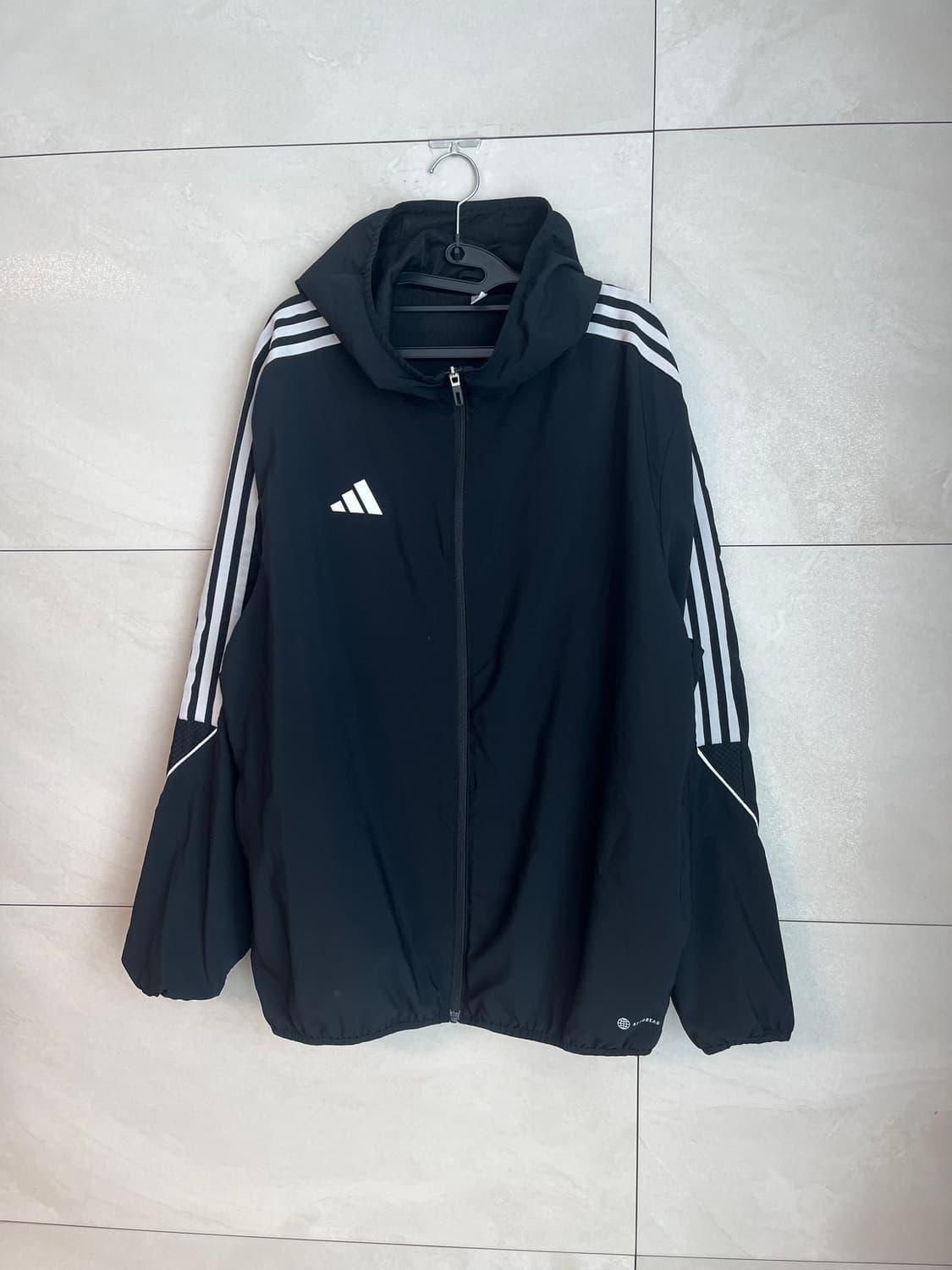 (3XL) 아디다스 윈드브레이커 바람막이 블랙  상품이미지3