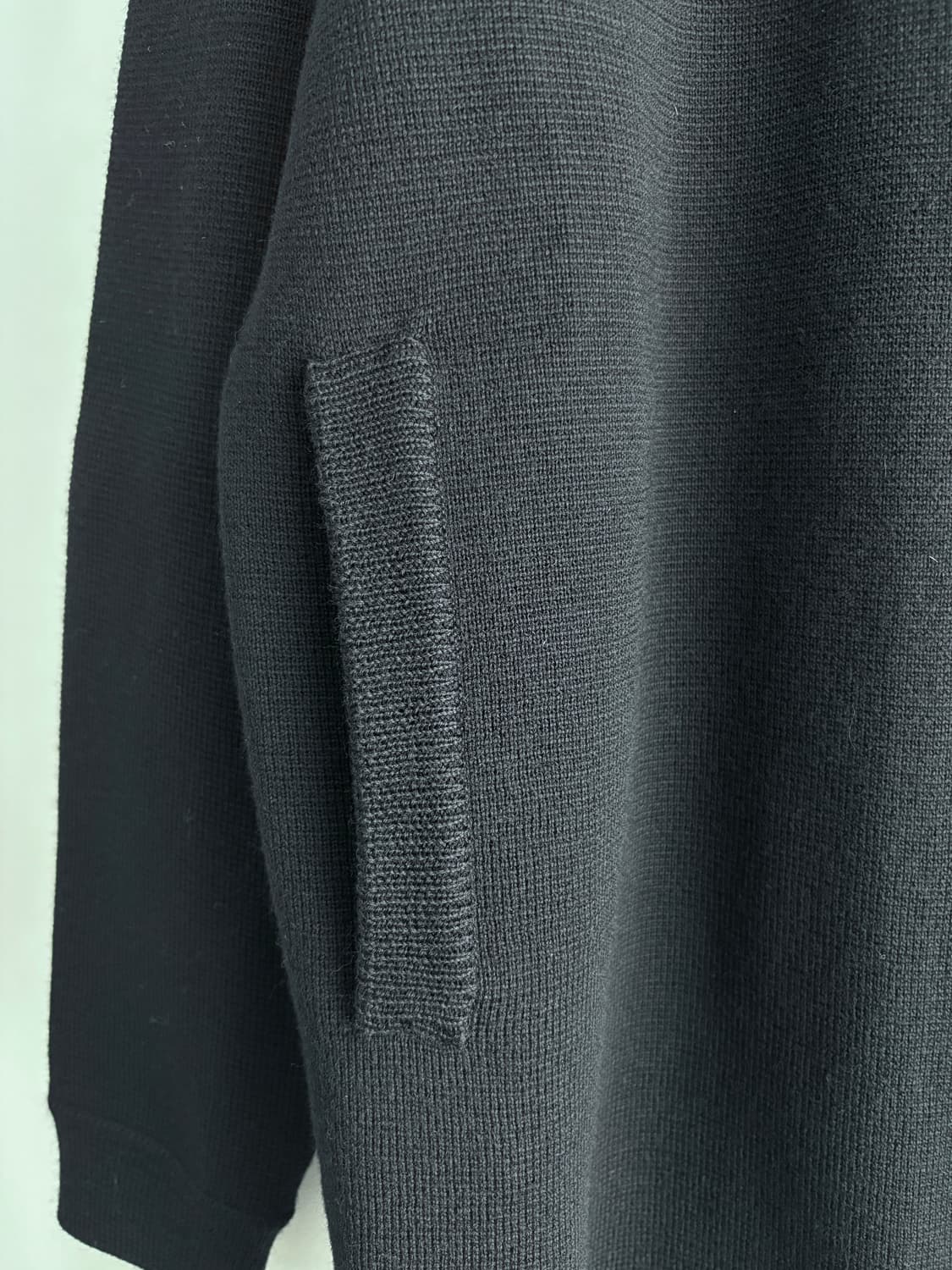 솔리드 옴므 블랙 울 집업 자켓 상품이미지3