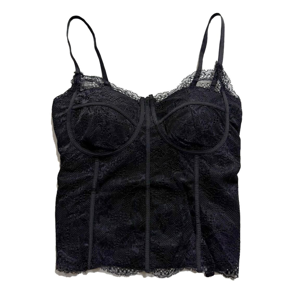 새상품 레이스 캡내장 끈나시 (블랙) 상품이미지1