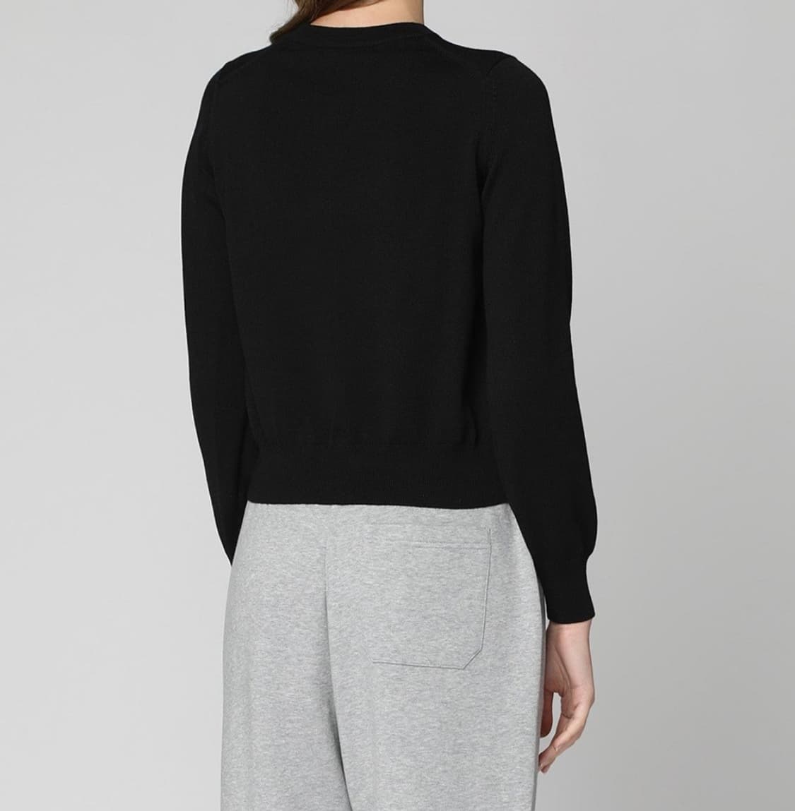 메종키츠네 폭스 레귤러 여성 가디건 블랙 XL(새상품/정품) 상품이미지4