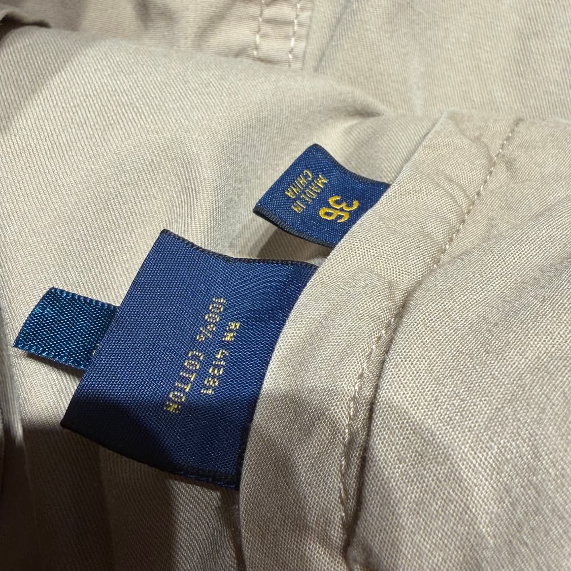 폴로랄프로렌 피마코튼 치노 쇼츠 반바지 36 상품이미지3