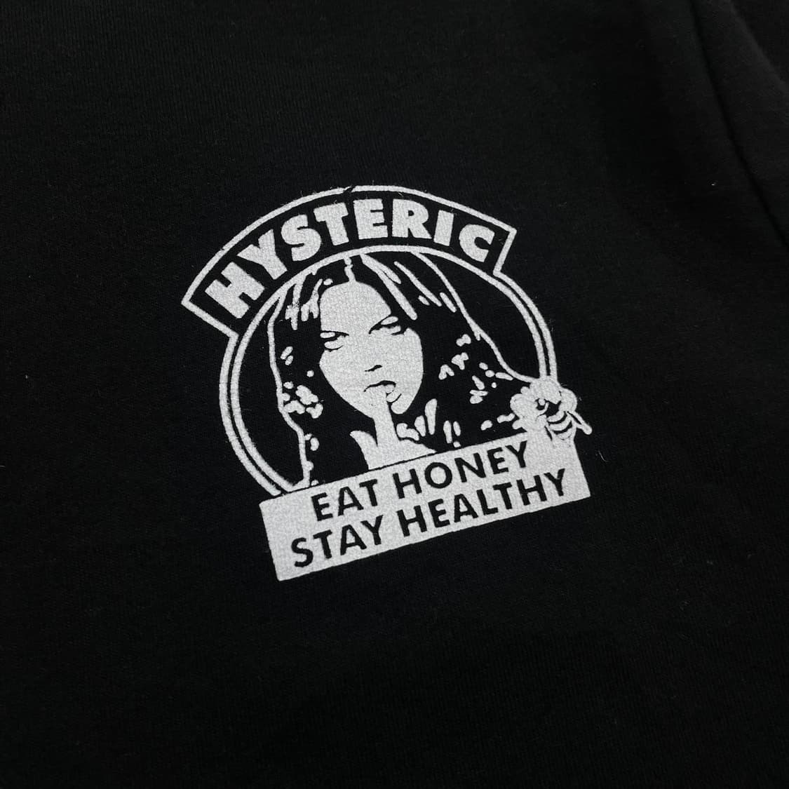 히스테릭글래머 빅 프린팅 스웻 집업 자켓 블랙 상품이미지5