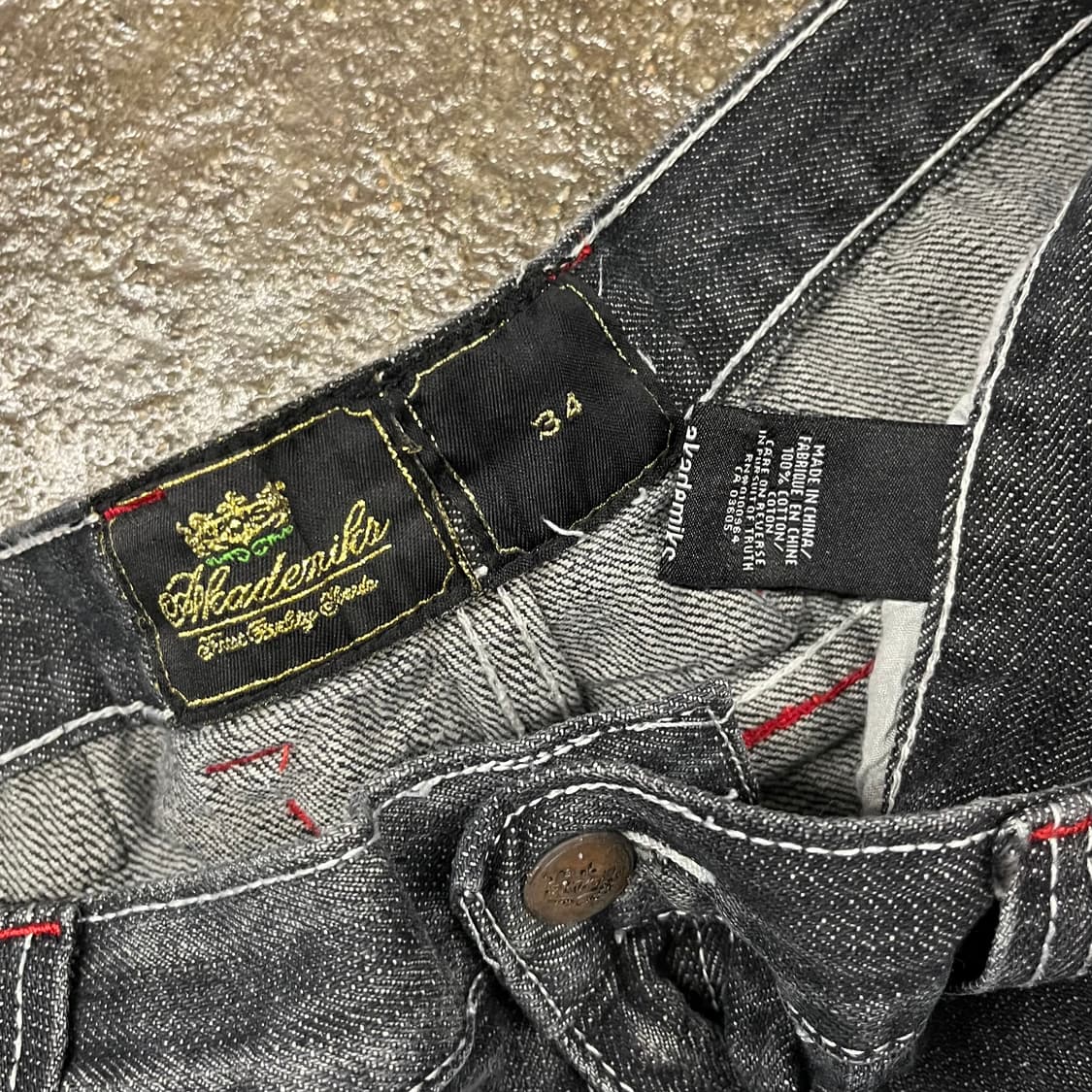 아카데믹스 올드스쿨 데님 팬츠 (32) 상품이미지7