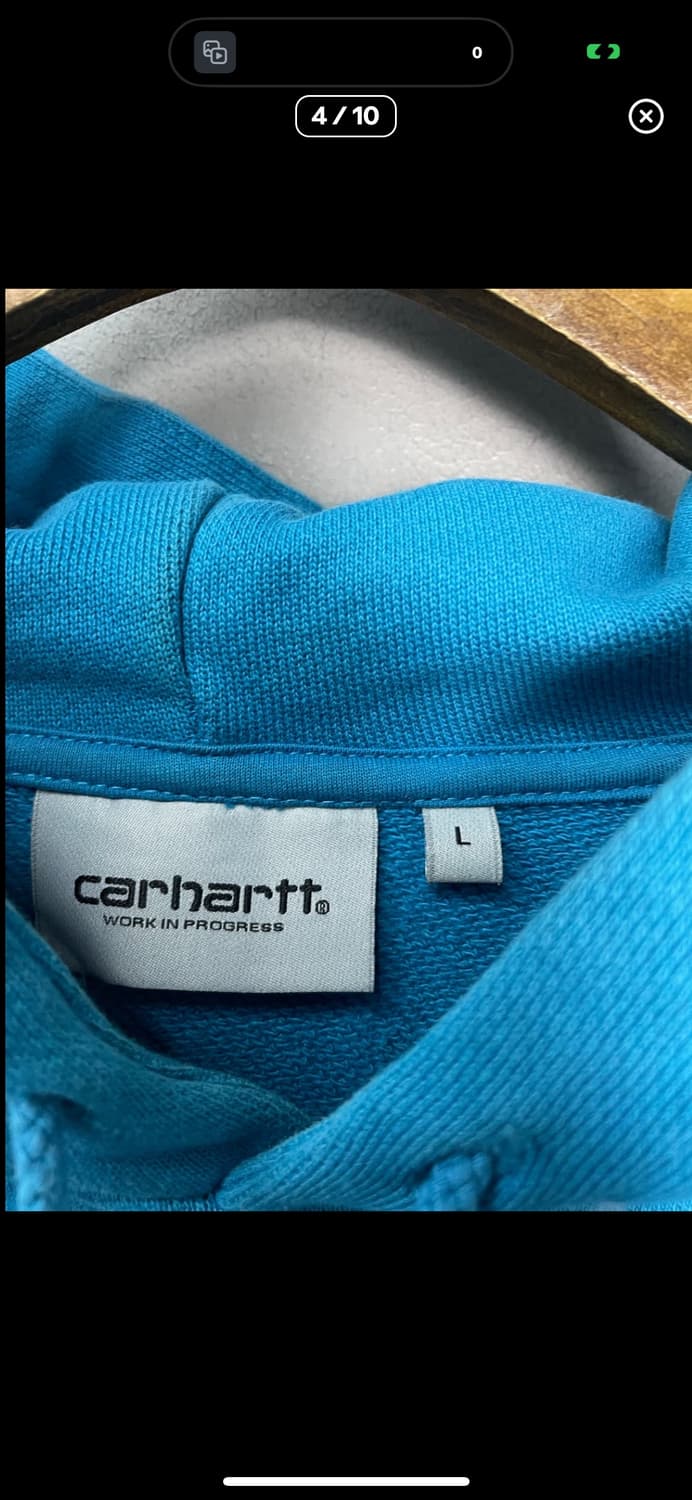 칼하트 WIP 스펠아웃 후드티 A3318 상품이미지4