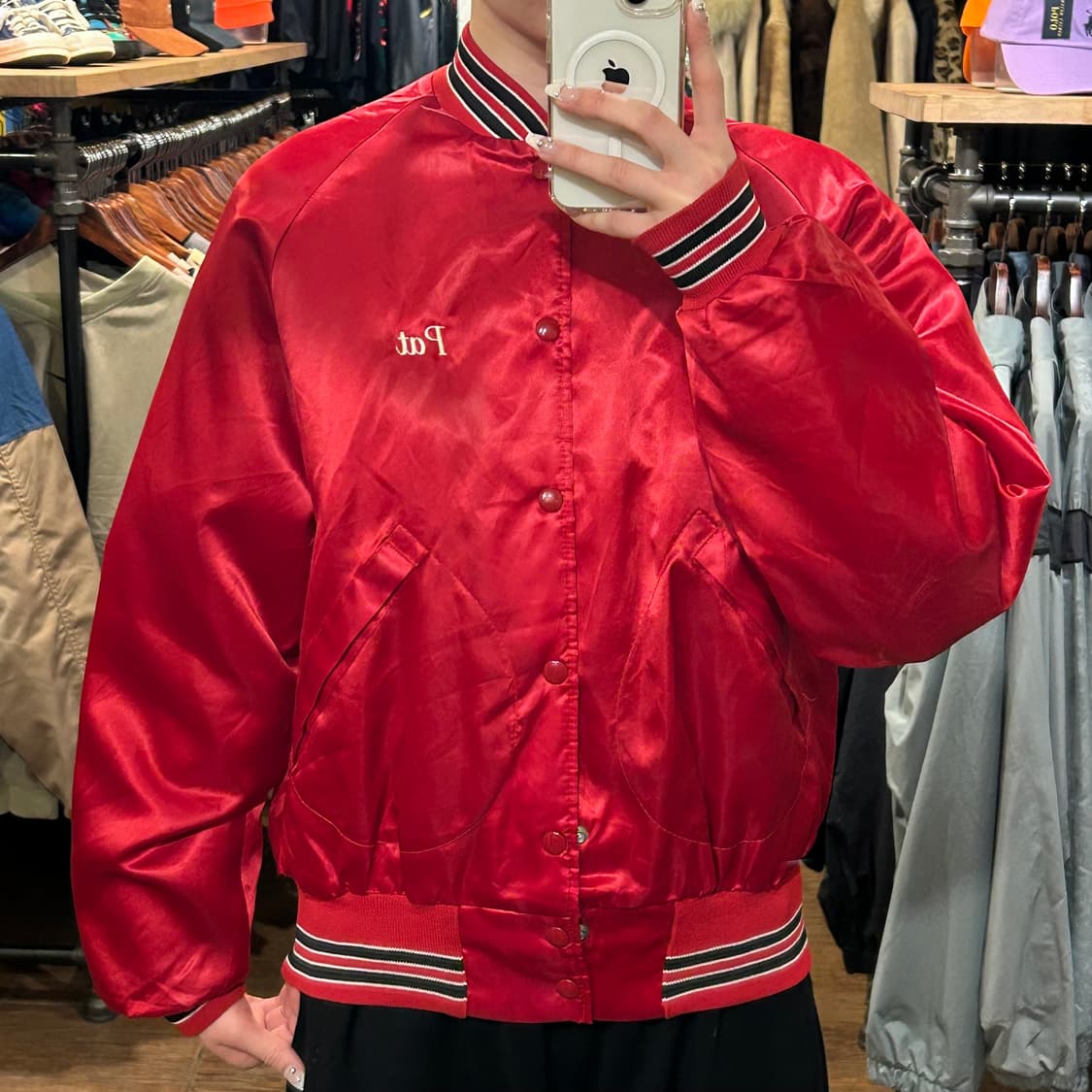 [HI] VTG pat 바시티 레드  상품이미지1