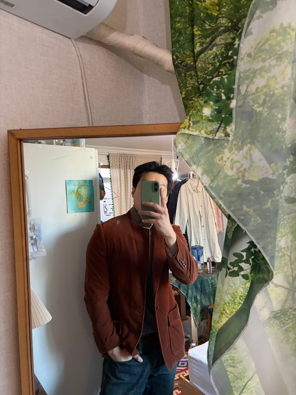 100) 타임옴므 코듀로이 블레이저 자켓 브라운 상품이미지2