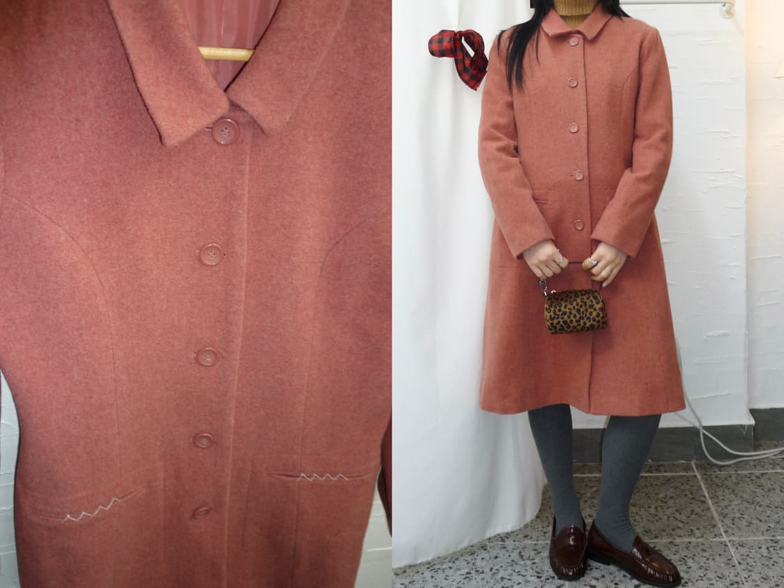 dusty rose coat 상품이미지1