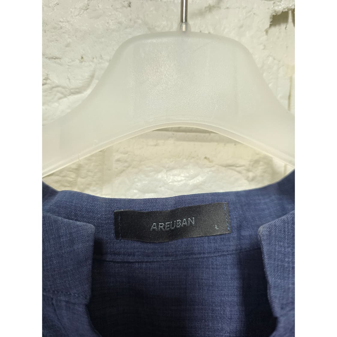 아르반 아레븐 네이비 헨리넥 셔츠 L 상품이미지2