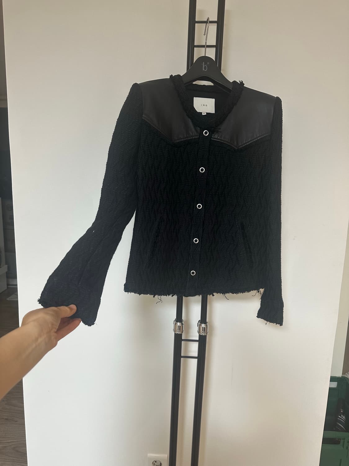 IRO 이로  여성 트위드 리얼양가죽  포인트  자켓 -66사이즈 상품이미지7