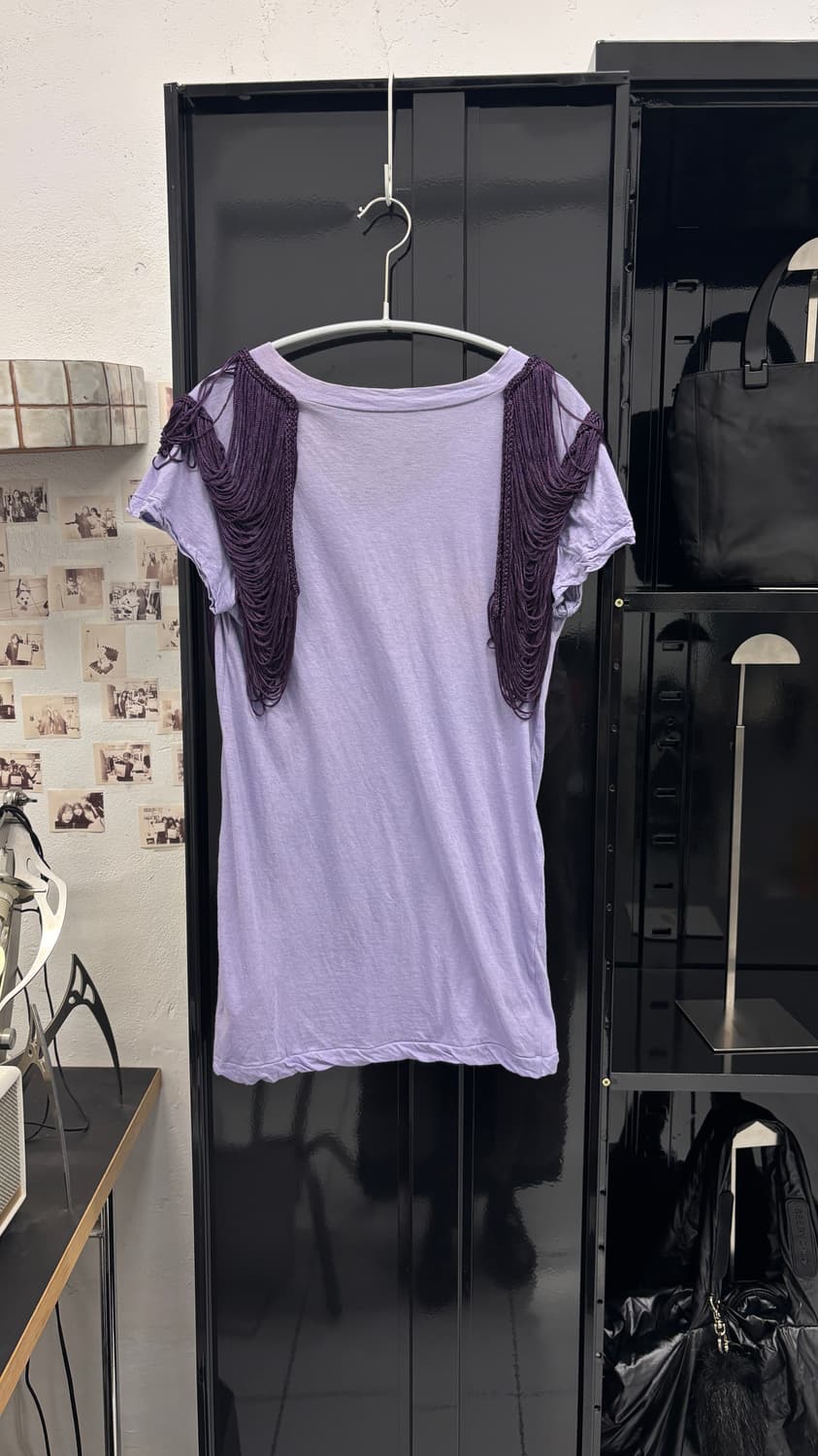 SACAI AD2009 fringe shoulder t-shirt 상품이미지6