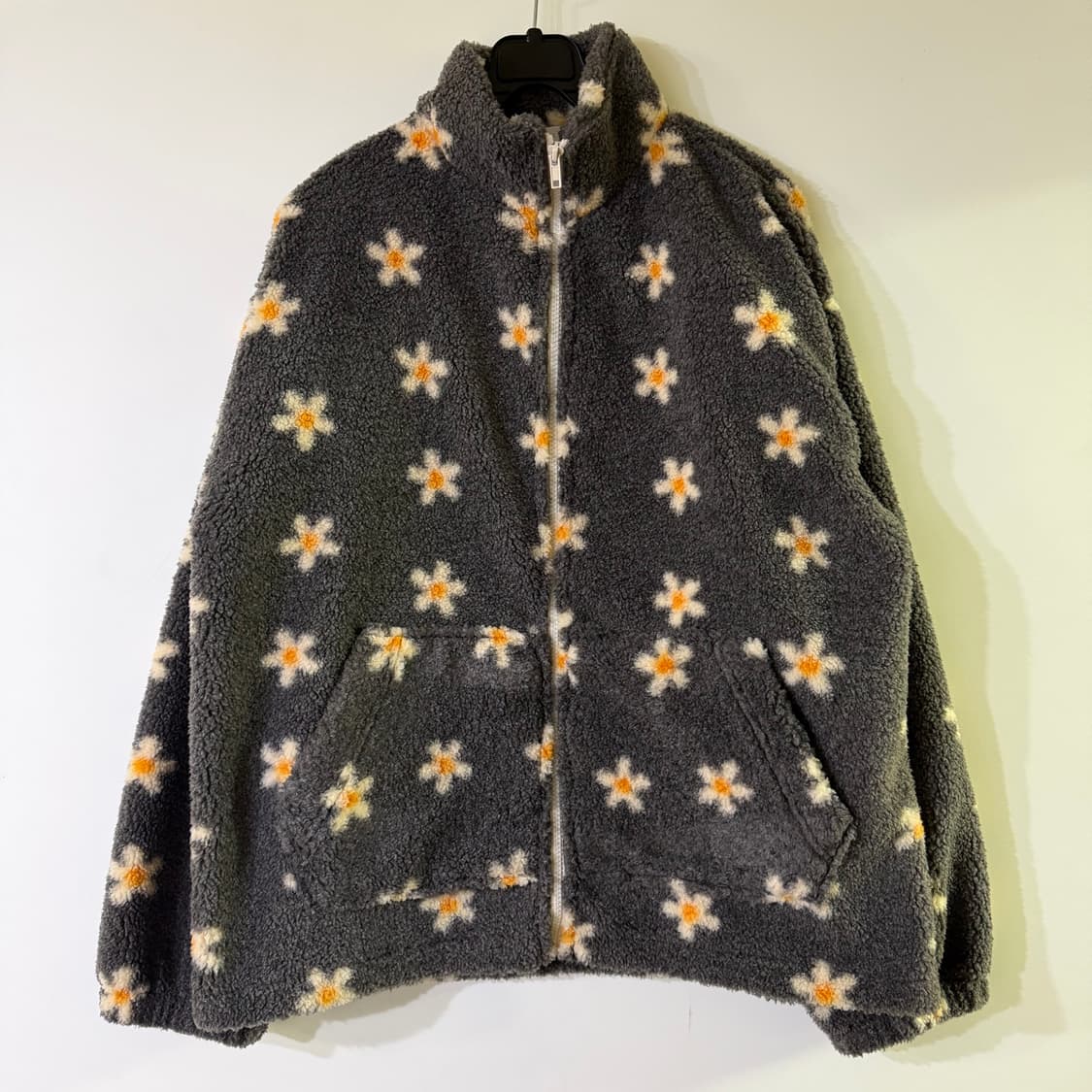 새상품 여자 플라워 뽀글이 집업 상품이미지1