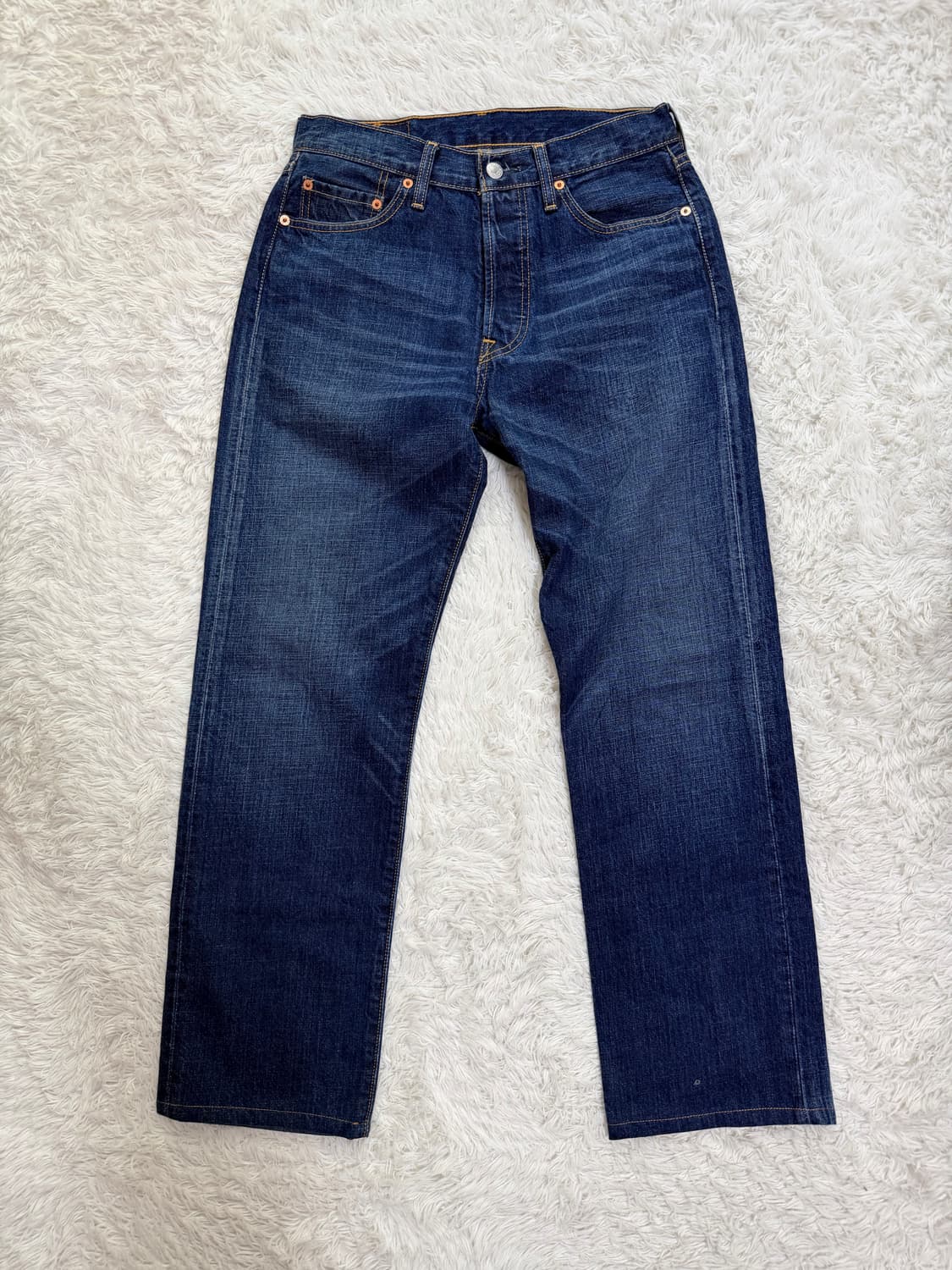 리바이스 501 오리지널 셀비지 데님 (중청/인디고) 상품이미지4