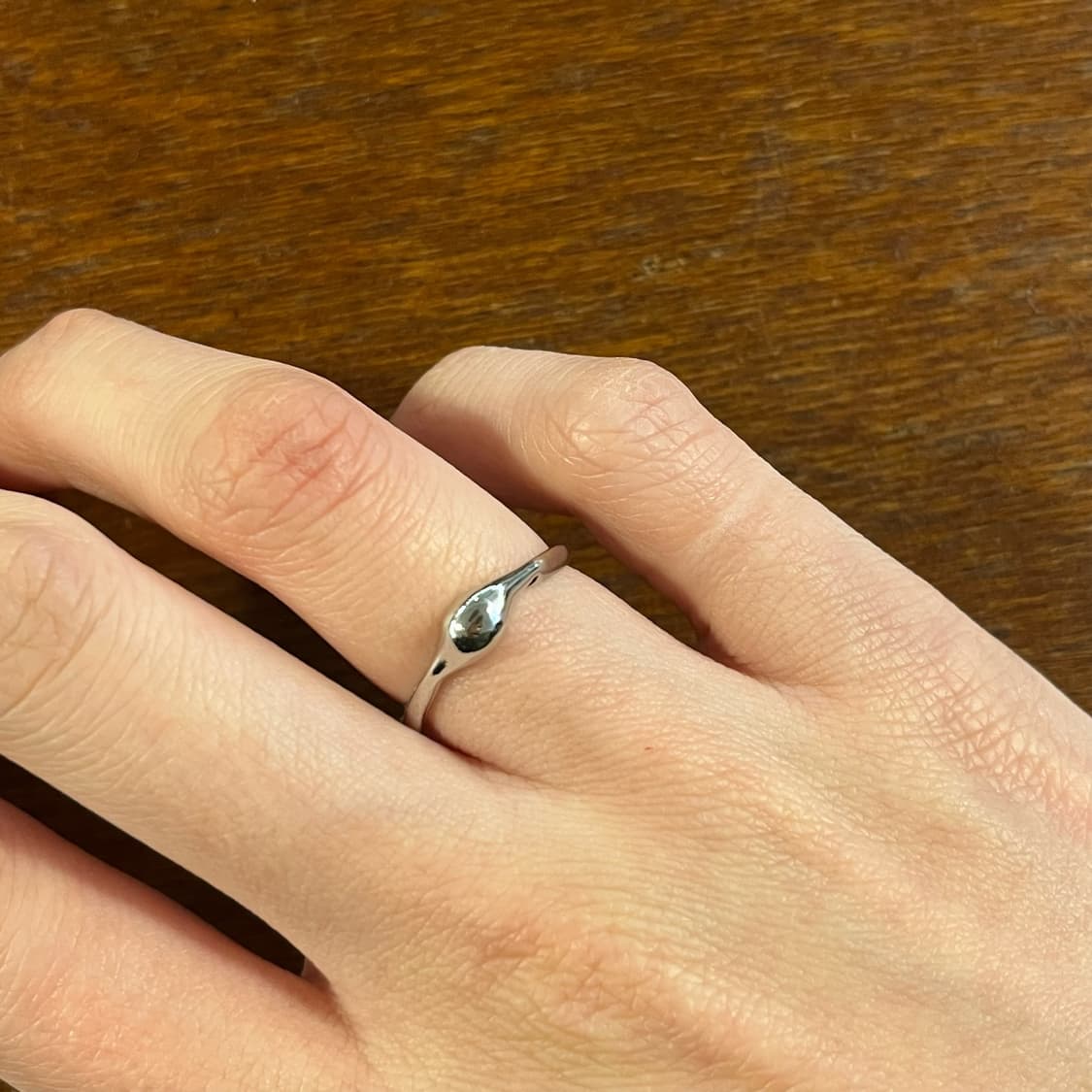 새상품 여성 신주 물방울 볼드 오픈링 반지  상품이미지5