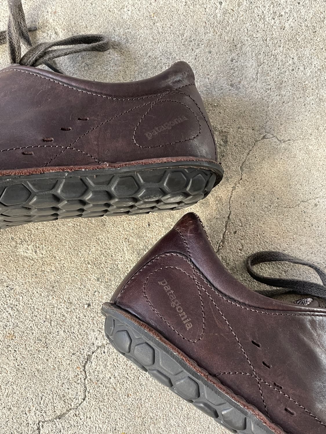 00s Patagonia Loulu Velvet Brown Leather 상품이미지7