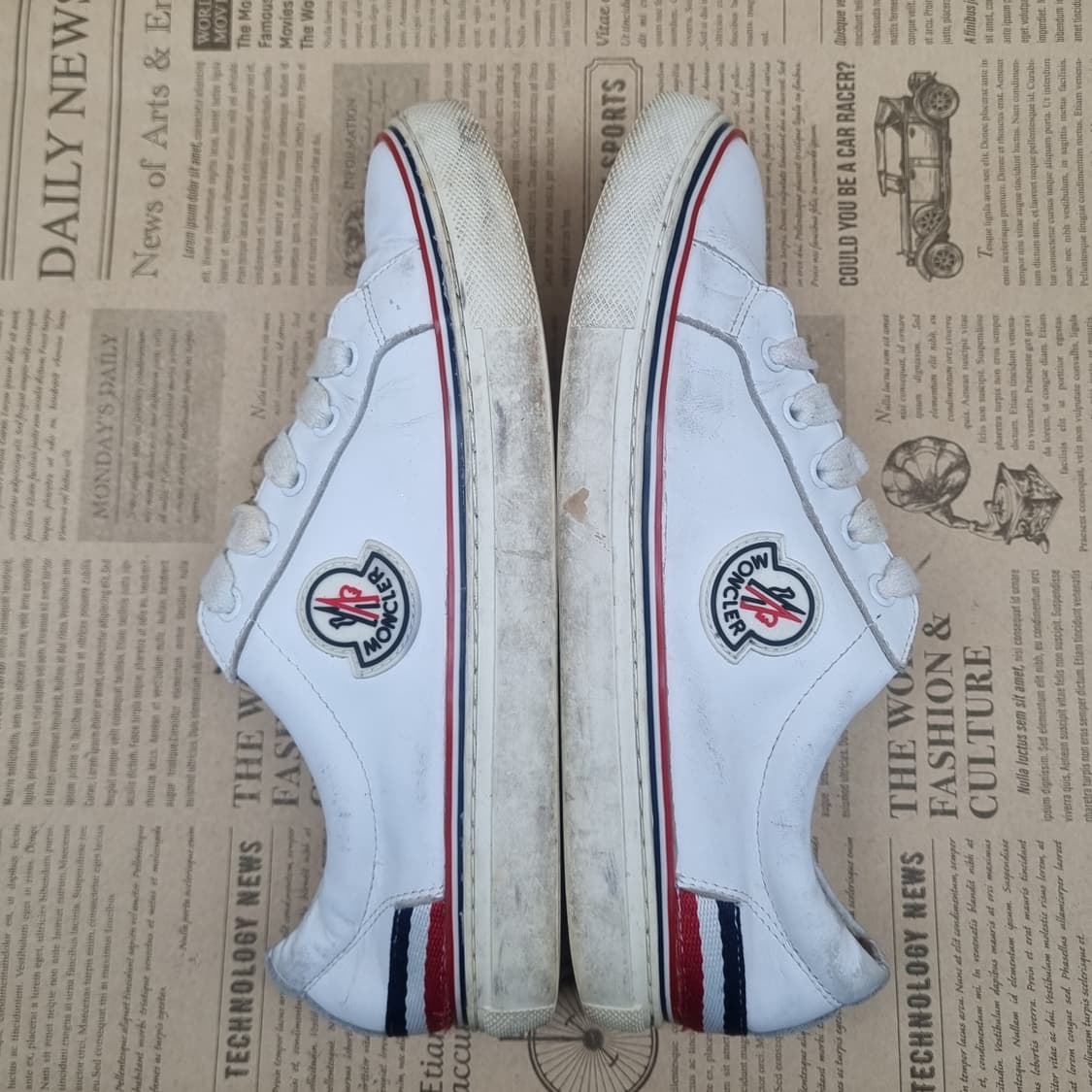 몽클레어 레더 화이트 스니커즈225 상품이미지5