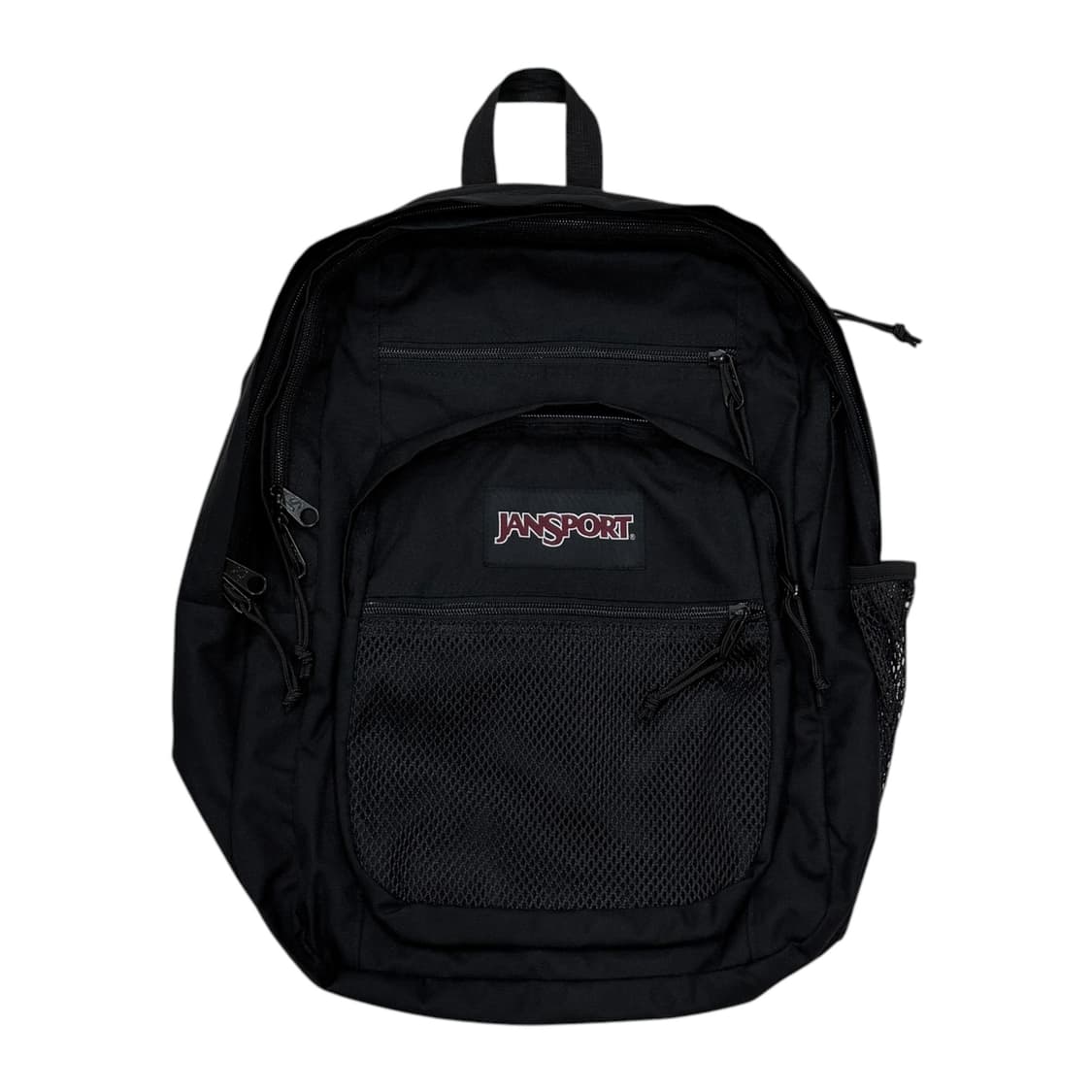 잔스포츠 빈티지 빅캠퍼스 메쉬 포켓 블랙 백팩 가방 상품이미지1