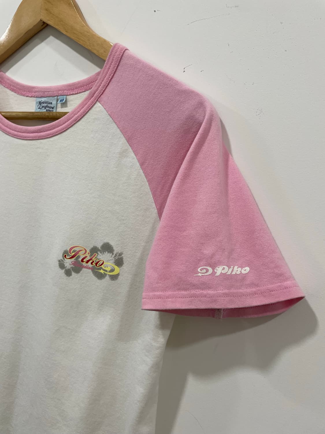 Piko 피코 롱 보드웨어 글리터 프린팅 래글런 반팔티셔츠 상품이미지9