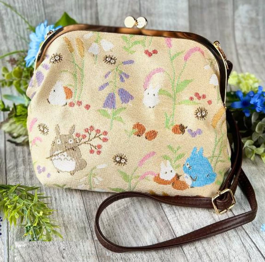 일본 지브리 토토로 고블랭 파우치 숄더 크로스백 (가을의 한때) 상품이미지1