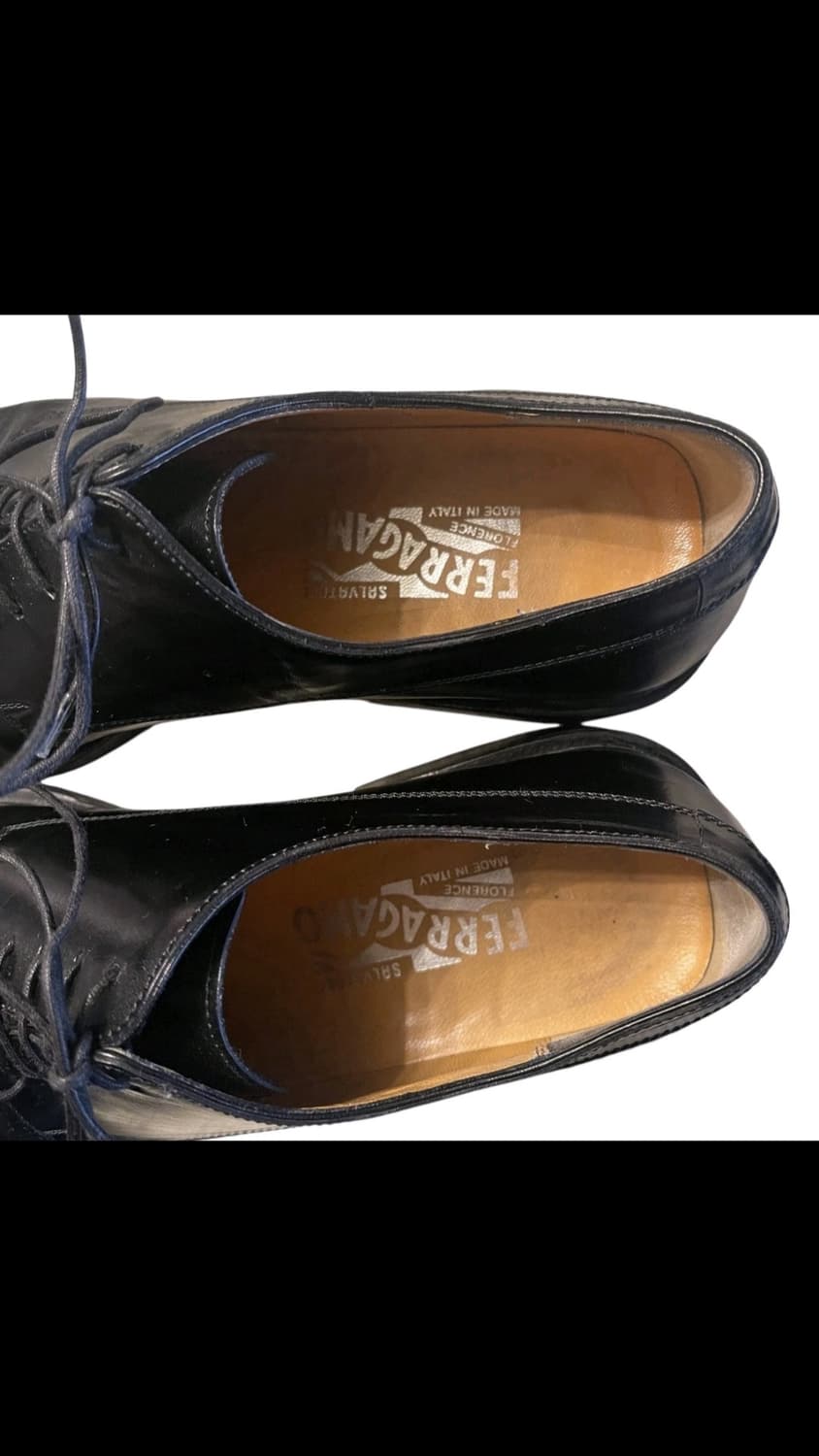 Salvatore Ferragamo 블랙 레이스업 더비 슈즈(실측265) 상품이미지3