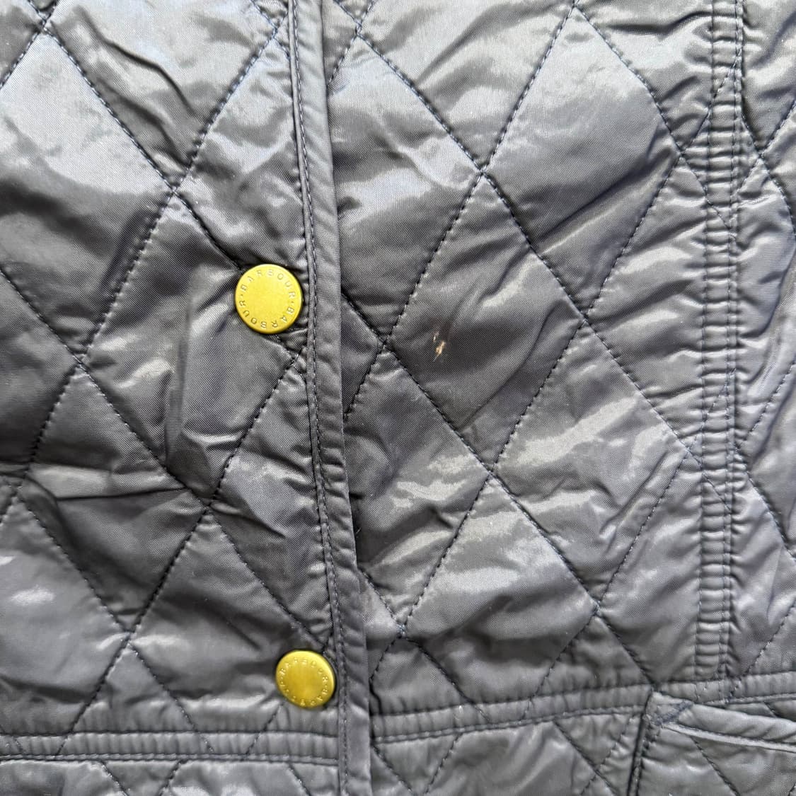 바버 퀄팅 자켓 스냅버튼 코듀로이 카라 포켓 디테일 슬림핏 네이비 상품이미지10