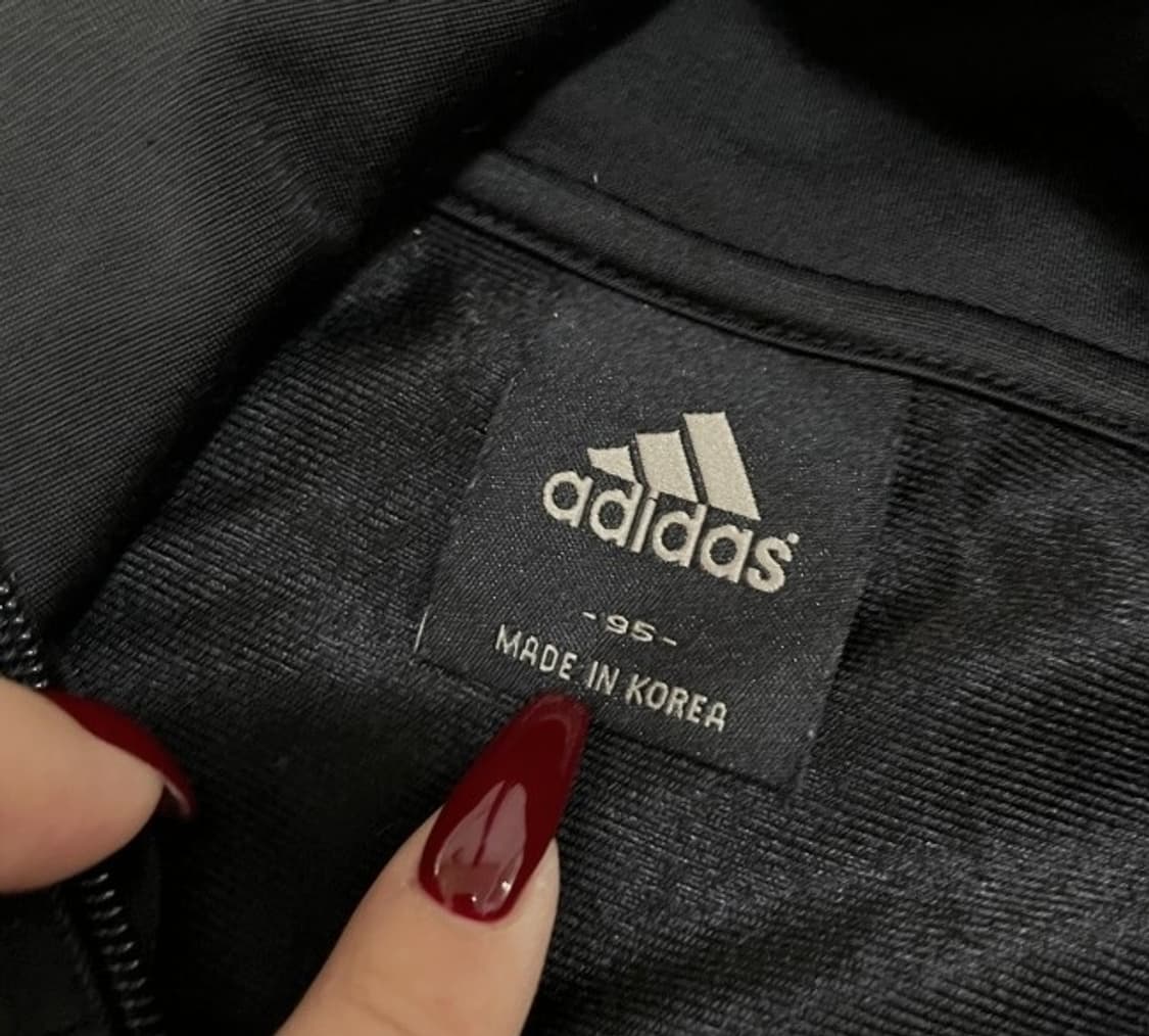 아디다스 블랙 검흰 트랙탑 져지집업 90/S 상품이미지4