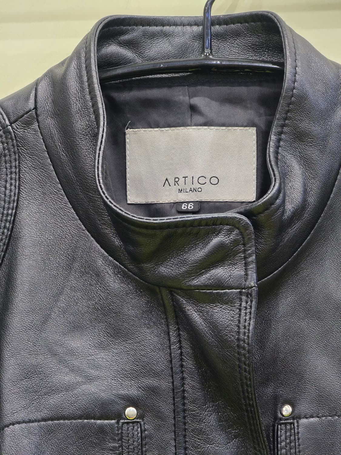ARTICO MILANO 블랙 양가죽 자켓 66 상품이미지10
