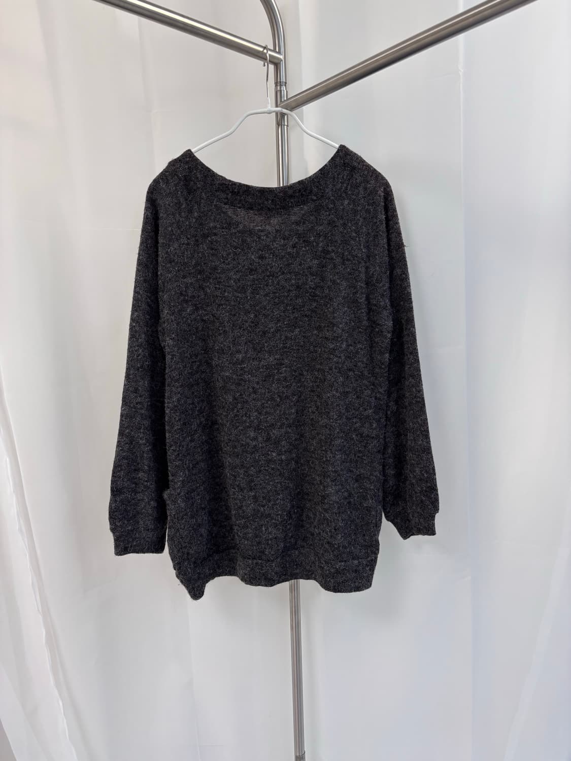 와글 버튼 트임 보카시 풀오버 상품이미지5