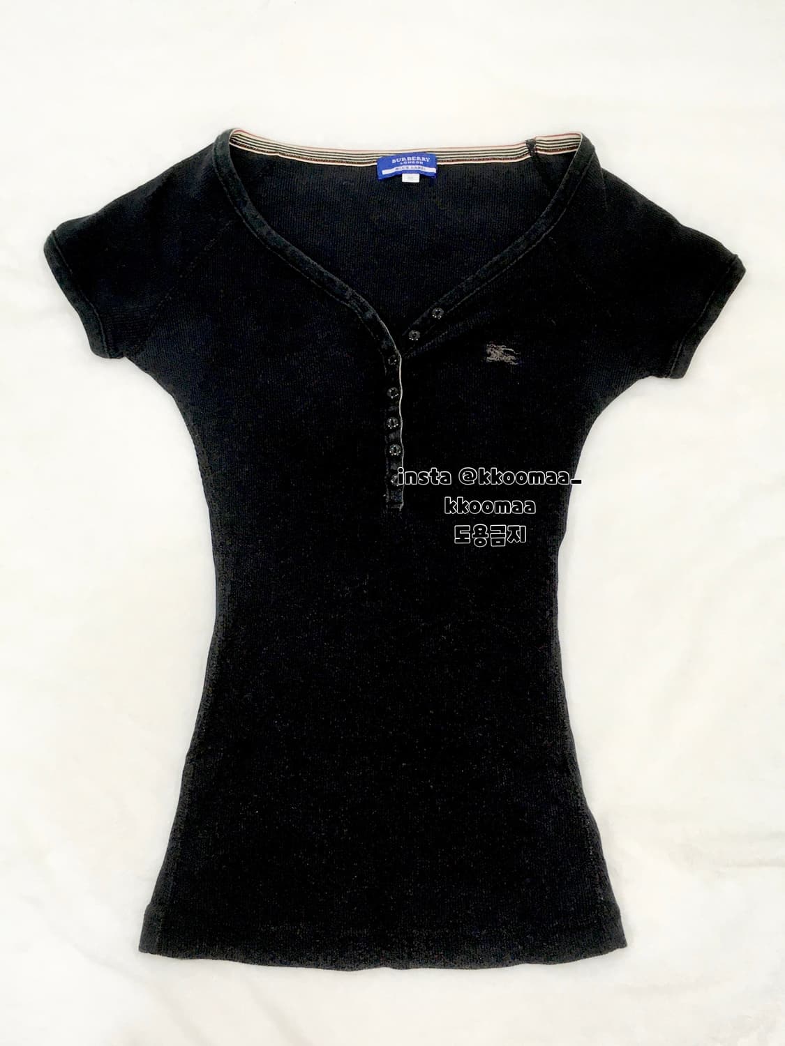 버버리 블루라벨 골지티 쫀쫀 티셔츠 상품이미지1