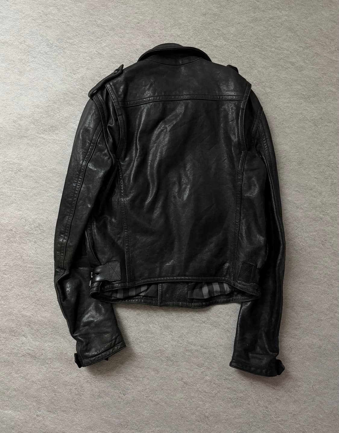 버버리 체크패턴 램스킨 자켓 상품이미지2