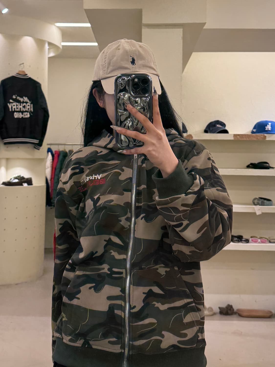 폴로 랄프로렌 베이지 포니로고 볼캡 U1008 상품이미지1