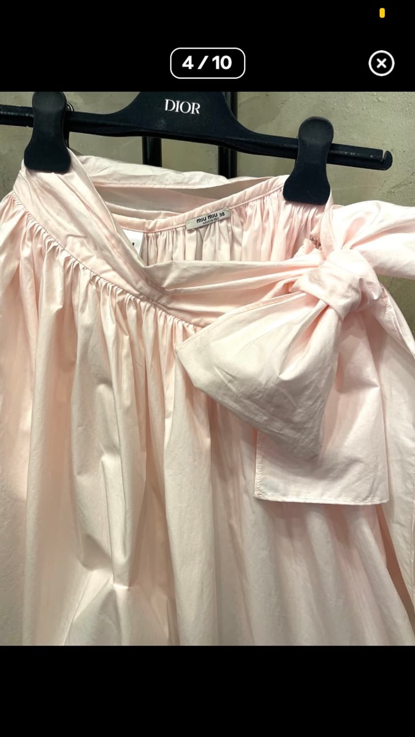 미우미우 핑크 치마 상품이미지5