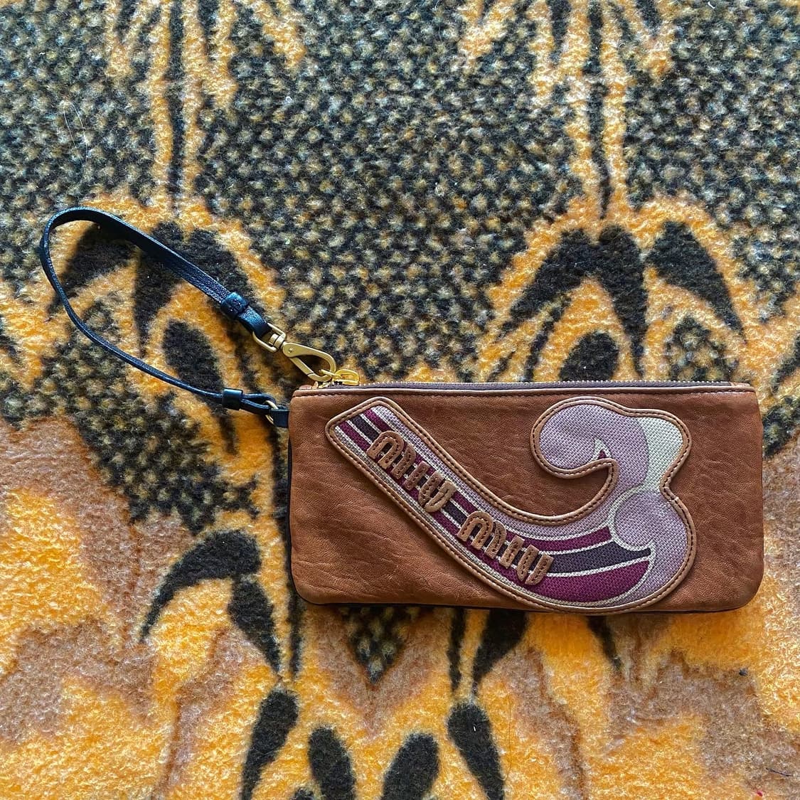 미우미우 이태리 빈티지 가죽 파우치 클러치백 가방 상품이미지2