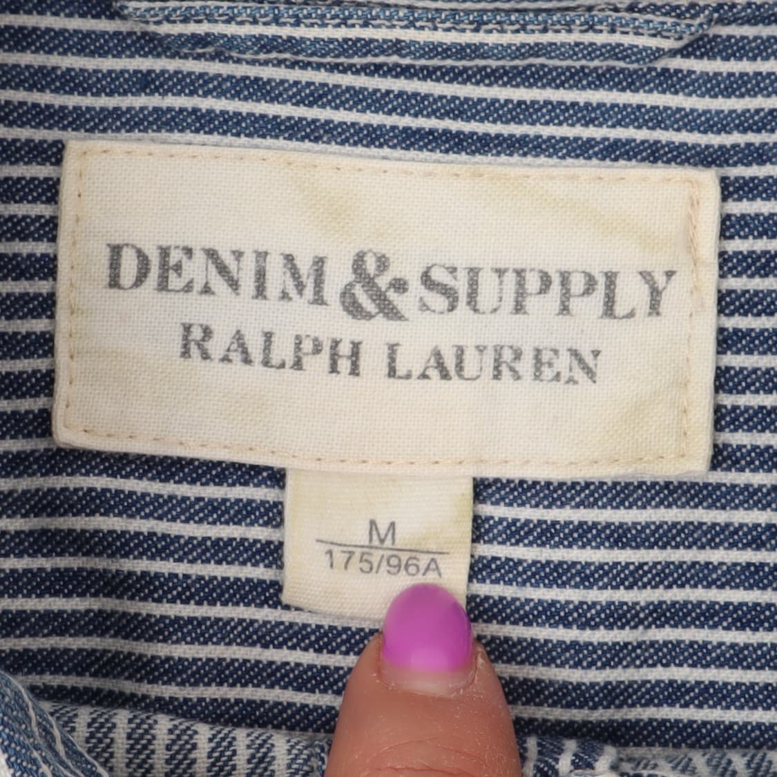 데님앤서플라이 스트라이프 포켓 셔츠 상품이미지8