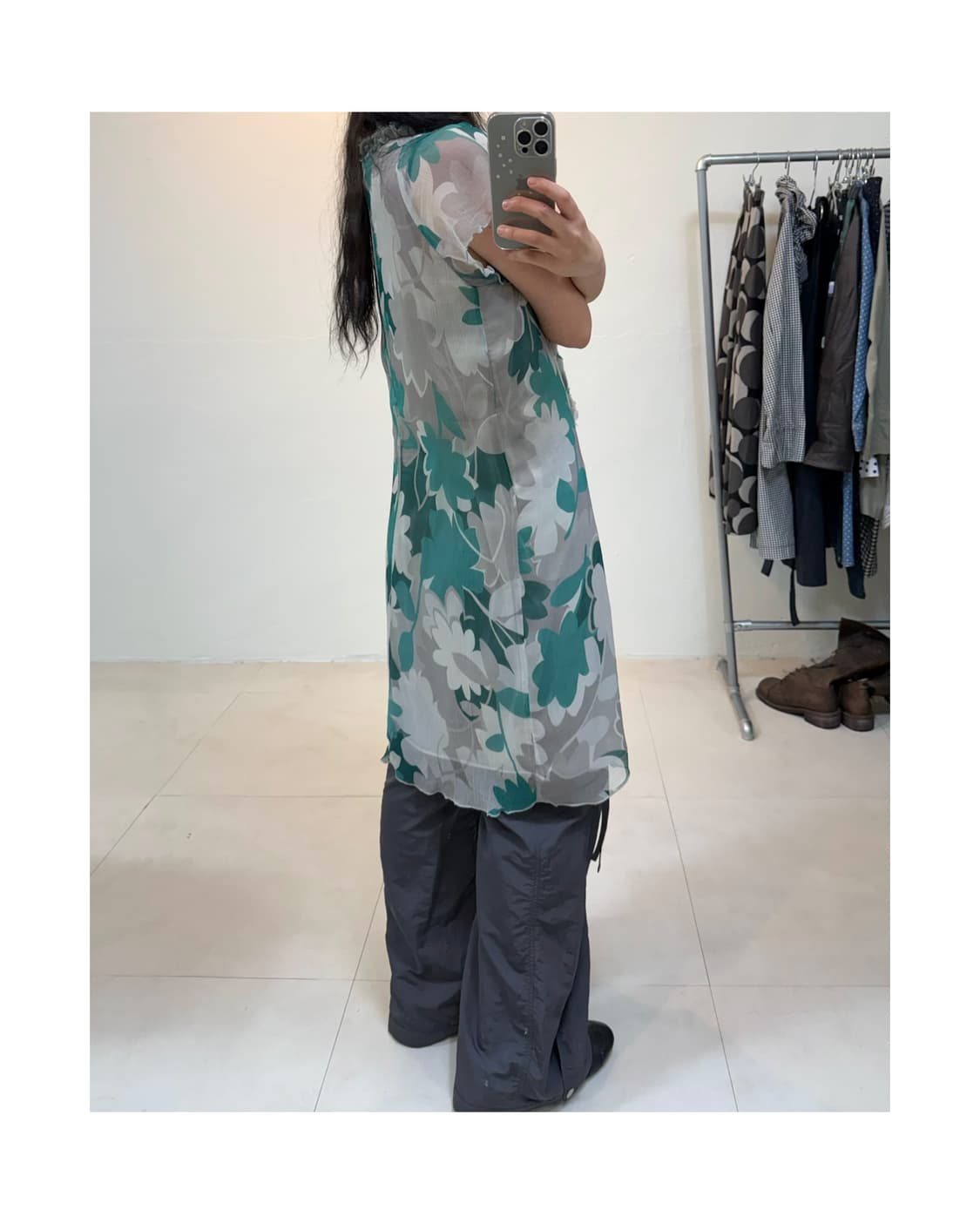 빈티지 실크 혼방 원피스 상품이미지6