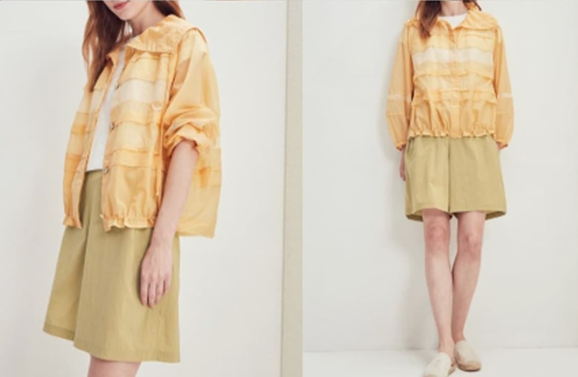 래트바이티 매쉬블록 세일러카라 점퍼 66사이즈 상품이미지2