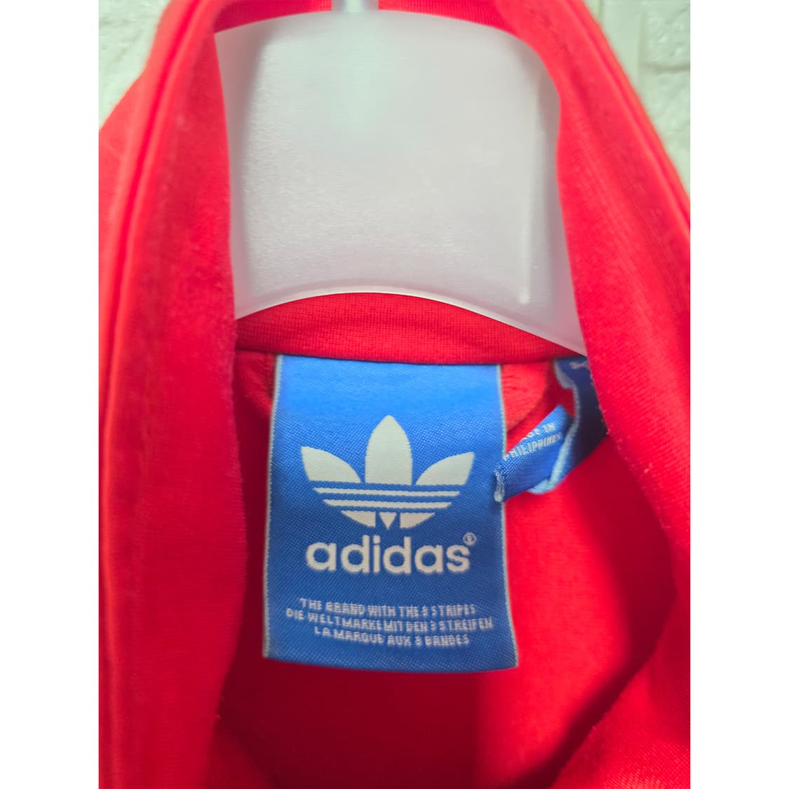 택포_ 아디다스 파이어버드 레드 3선 트랙탑 져지 M 상품이미지2