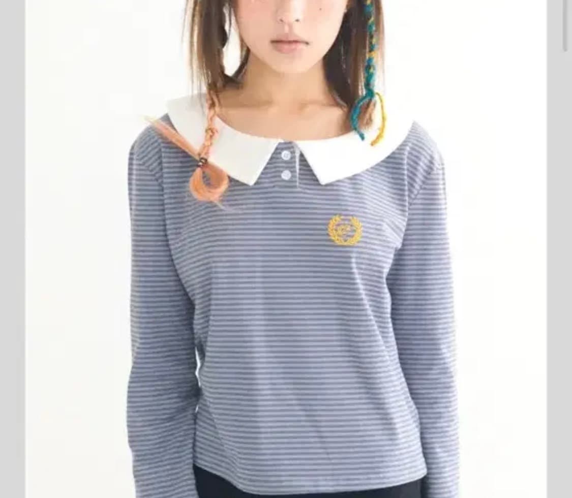 샵페어리 피터팬 컬러 스트라이프 탑 상품이미지1