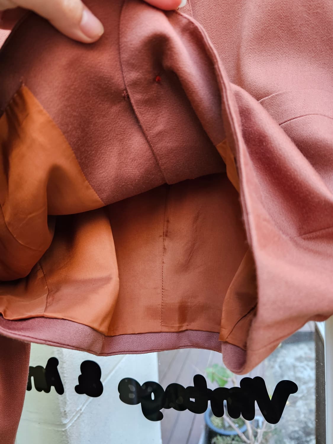 오렌지브라운 빈티지 골드버튼 숏자켓 상품이미지5