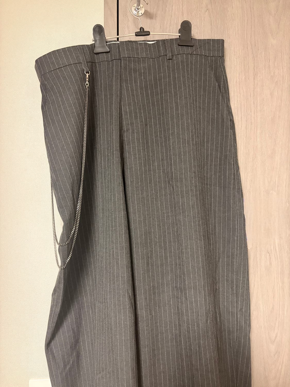 언더마이카 스트라이프 슬랙스 상품이미지1