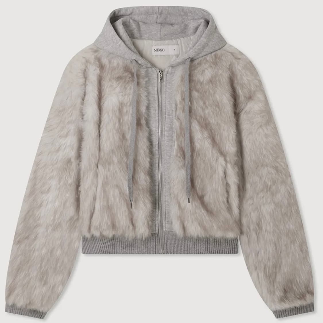 [새상품] 미쏘 페이크 퍼 후드 집업 자켓 MIWJLG21SS 상품이미지5