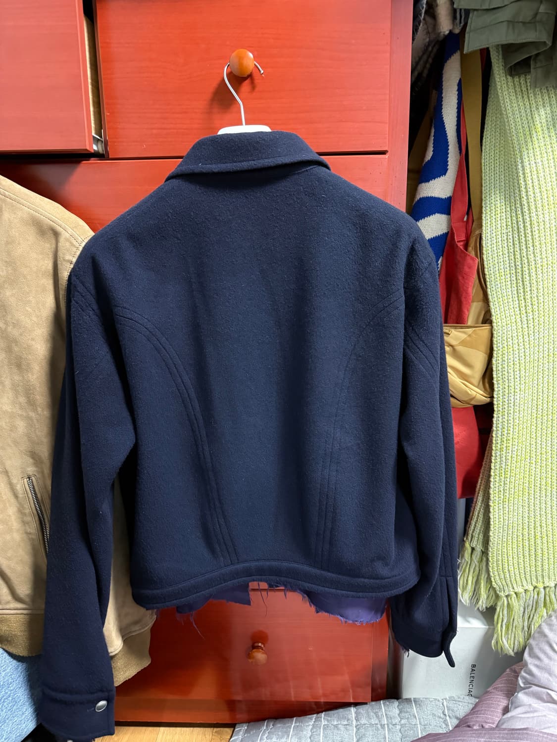 설밤 울 절개 자켓[L] 상품이미지2