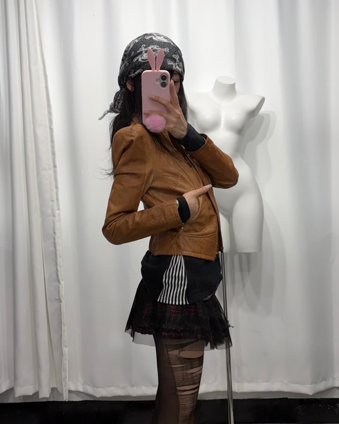 🎸브라운 레더 자켓🎸 상품이미지3